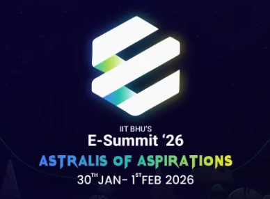 IIT BHU E-Summit '26 event branding